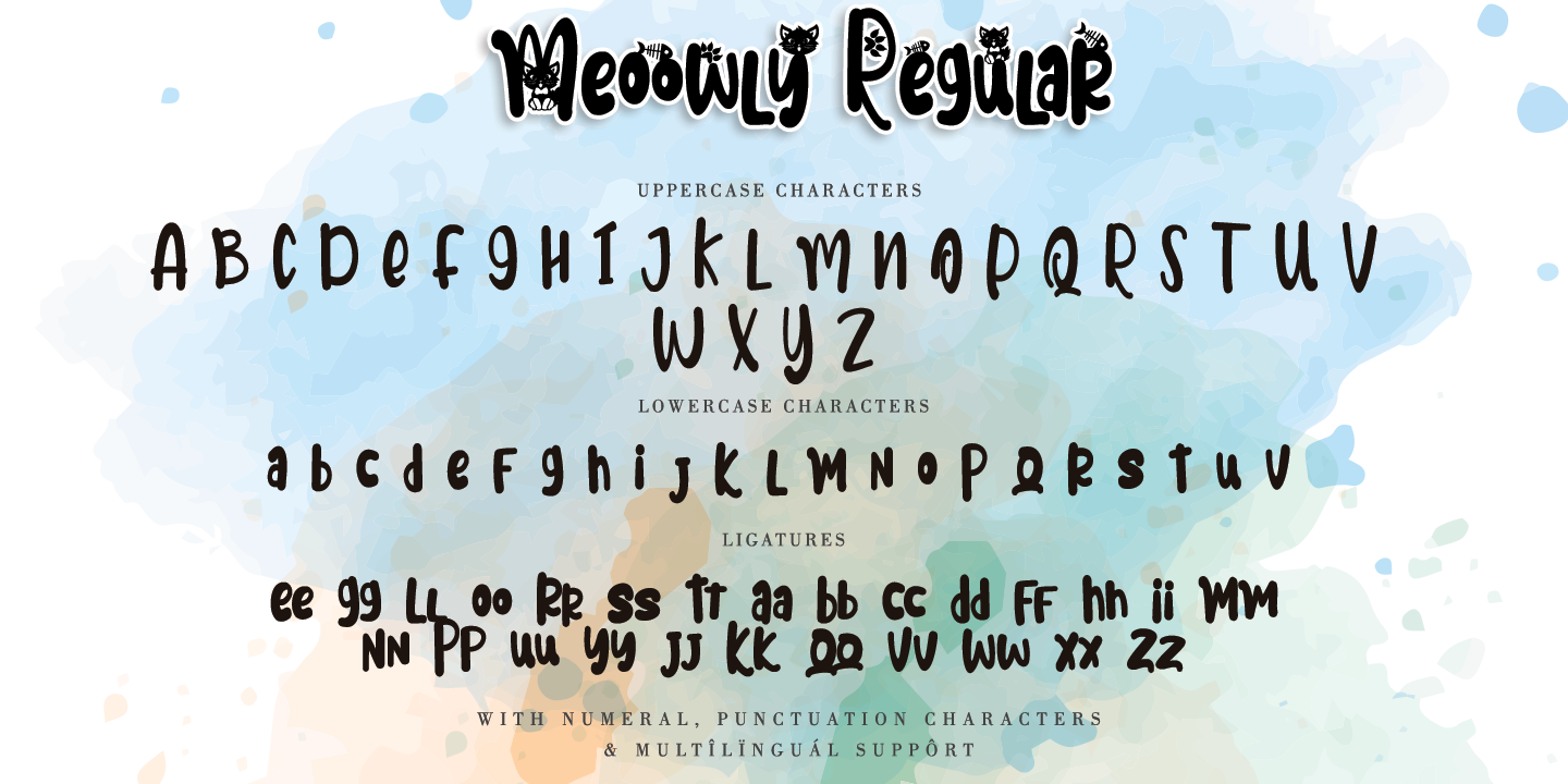 Example font Meoowly #6